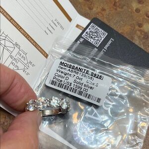 Moissanite Silver Ring 8